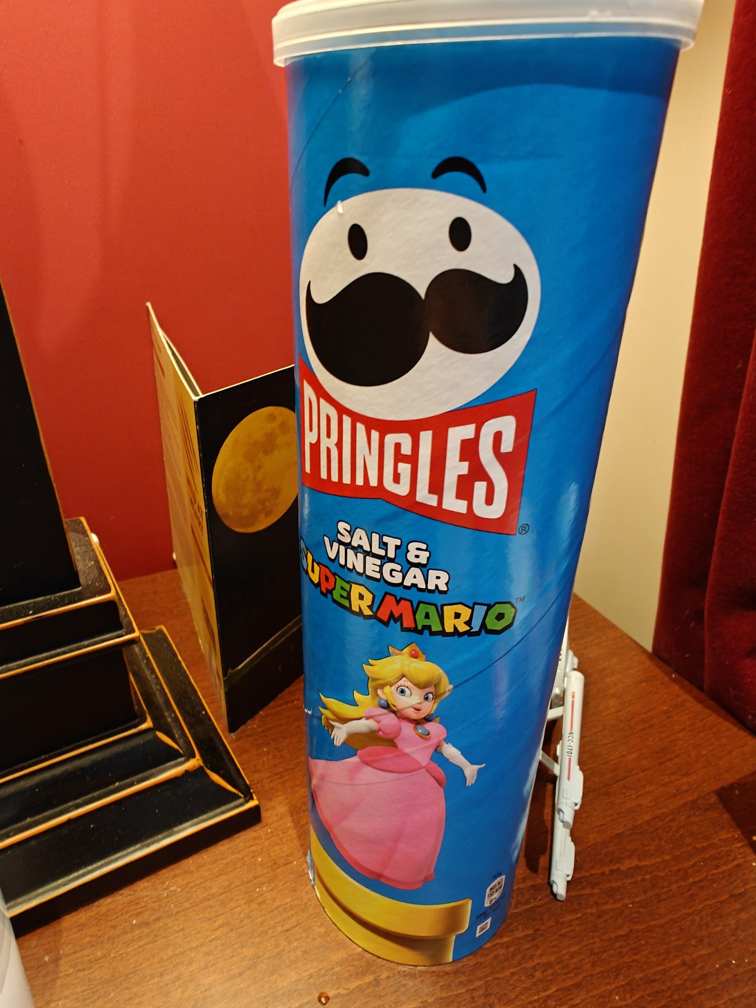 A tube of salt and vinegar Pringles 