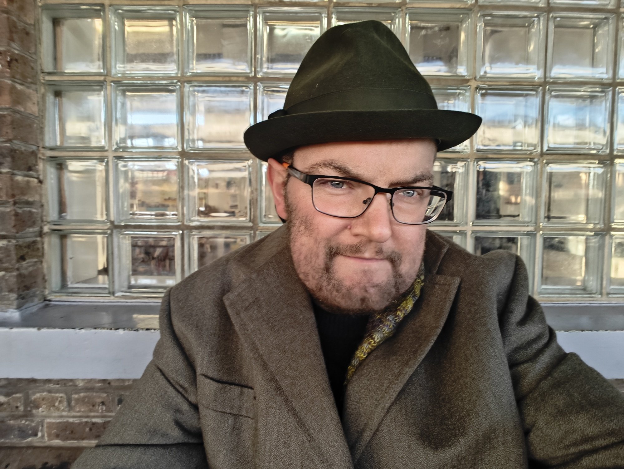 A selfie of me in a trilby 