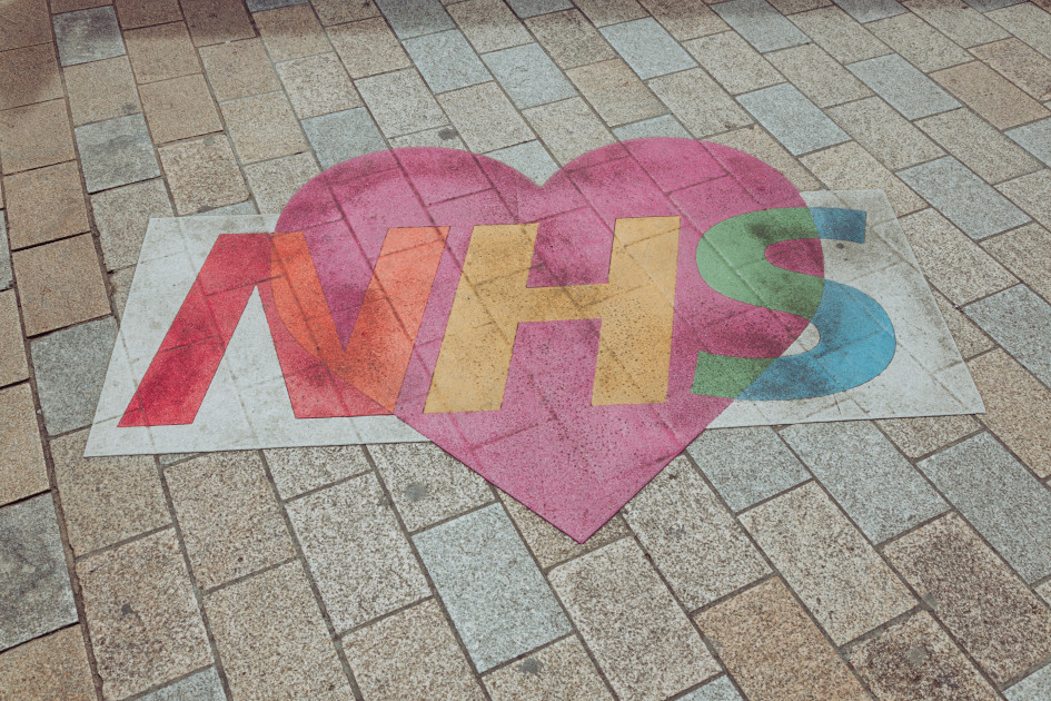 A heart that says NHS
